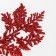 Decorative twig "amazement" in red, 0.3 × 12 × 28 cm