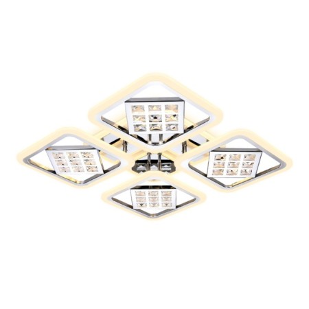 LED ceiling LED with Ambrella Light, Ice, FA288, 4XLED, 116 W, 8700LUM, 3000-6400K, Chromium Color Chrome-1