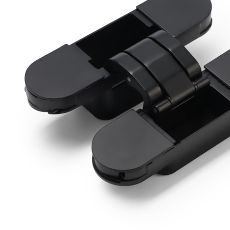Loop of hidden Lockland installation, 30x110 mm, with 3D regulation, black color is black-7