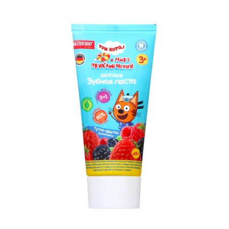 Children's toothpaste Master Dent, three cats, Tutti-Futti, 65 g