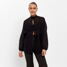 Women's shirt minku; Minku: enjoy color black, rr 46-48