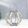 Summary metal, glass for 1 candle "Lantern. Boho" gray 19x15.5x13 cm