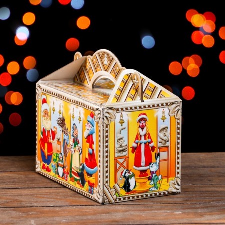 Gift box "Sculptural workshop of Santa Claus" 20 x 12 x 19 cm-4