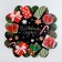 Box for confectionery products with PVC Happy New Year, 13 x 13 x 3 cm, new year