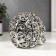 Polystone souvenir "Silver Skull with patterns" 12x16x10 cm