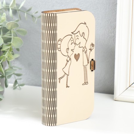 Casket "couple" 17x8.5x3 cm-1