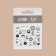 Nail stickers "Moon", voluminous, black color