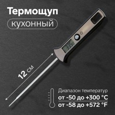 Thermomopic is the kitchen LTR-19, maximum temperature 300 ° C, from LR44, silver