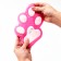 Squash anti -stress - a toy "Cat's foot", with sparkles, mix