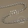 Beads on threads, flat, 6 mm, 9 ± 1 m, silver color