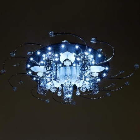 Economic chandelier with PDU 41007/5 5x40W E27, backlight LED Black 64x64x17 cm-3