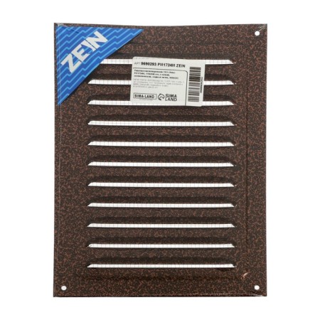 Ventilation grate Zein luxury RM1724M, 170x240 mm, with a grid, metal, copper antique-6