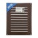 Ventilation grate Zein luxury RM1724M, 170x240 mm, with a grid, metal, copper antique