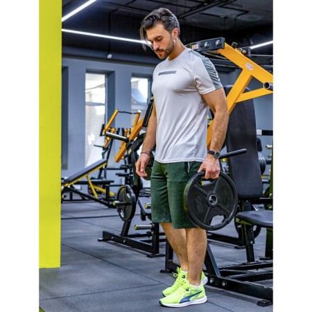 Male sports shorts, size 50, green color-8