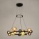 Svetnik "Desio" 12xg9 black and gold 67x67x18-118 cm