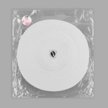 The elastic band is perforated, 20 mm, 25 m, white color-5