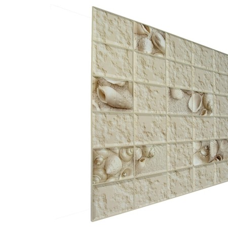 PVC panel faceted rectangle white shell 960x480 mm-2