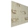 PVC panel faceted rectangle white shell 960x480 mm