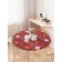 The tablecloth “Santa in snowflakes”, round, oxford, elastic band, size 120x120 cm, diameter 75-100 cm