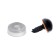 Pint's eyes with plugs, "sparkles" set of 34 pcs., Size 1 pc: 1.4 cm, brown color