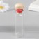 Decor for creativity glass "A bottle with a round lid" 2.2x2.2x6 cm