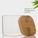 Glass Bank for bulk products with bamboo cover Bellatenero "Eco. Square ", 700 ml, 10 × 10.5 cm
