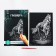 Engraving "horse" with a metallic effect "silver" A4