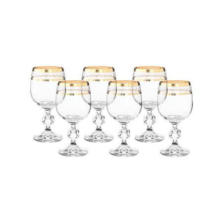 A set of glasses for white wine STERNA, Panto Gold decor, 190 ml x 6 pcs.-1