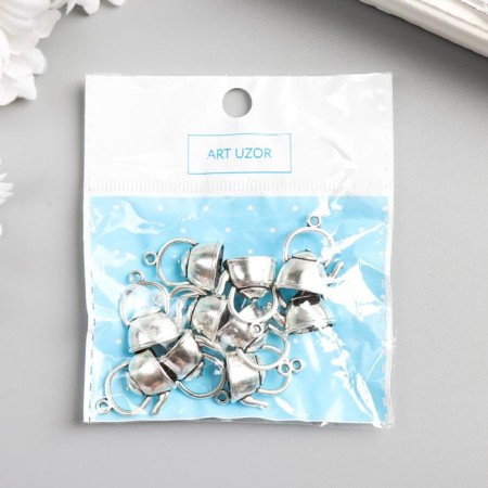 Decor Metal for creativity "Text" (A35087) 2.2x1.7 cm-2