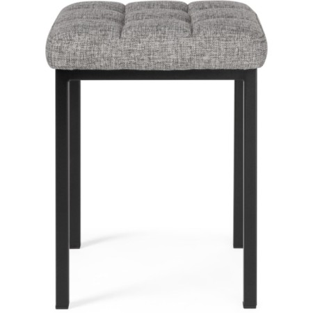 Baya Metal/fabric, black/gray stool 35x35x45 cm-1