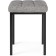 Baya Metal/fabric, black/gray stool 35x35x45 cm