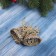 Christmas tree decoration "Bells with bantik shine" 8x10 cm, gold