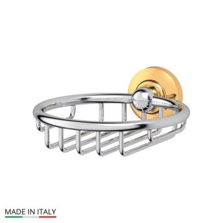 Soap dish, chrome, gold, 3SC