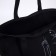 Shopper bag silhouette, without lining, black color