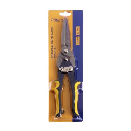 Scissors for metal tundra, 2k handles, straight cut, 300 mm-4