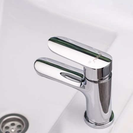 BouOU B8274-1J shell mixer, 102 mm pouring, single-leaf, brass, chrome-3