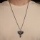 Unisex "Dragon" Head, color black silver, 60 cm