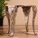 Coffee table 36x36x32 cm, aluminum