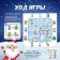 Board game for the logic "New Year's marathon", 2-4 players, 5+