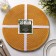 Set of serving napkins on the table "loft", 4 pcs, d = 38 cm, sand color