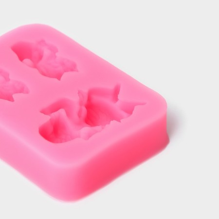 Mold "Three Babies", silicone, 7.5 × 5 × 1.5 cm, color mix-2