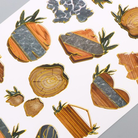 Stickers Paper "Textures" set 2 sheets 20x15 cm-1