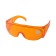 Glasses protective tundra, orange, open type, shockproof material