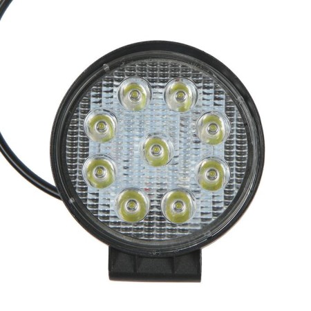 Farah LED Off Road 115 mm, round, 12V/24V, 27W, 6000K, SkyWay, 9 diodes, high light S07201017