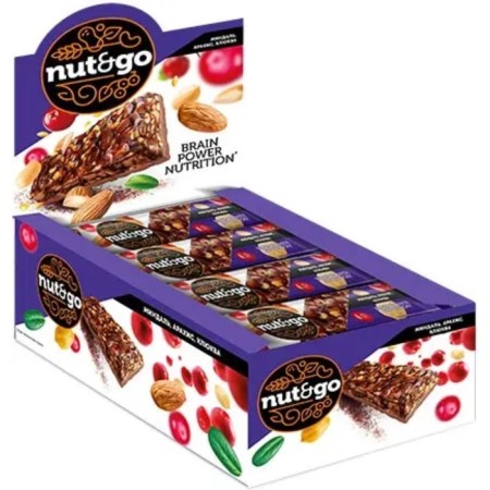 Batonchik "Nut & Go", almonds, peanuts and cranberries, 50 g-1