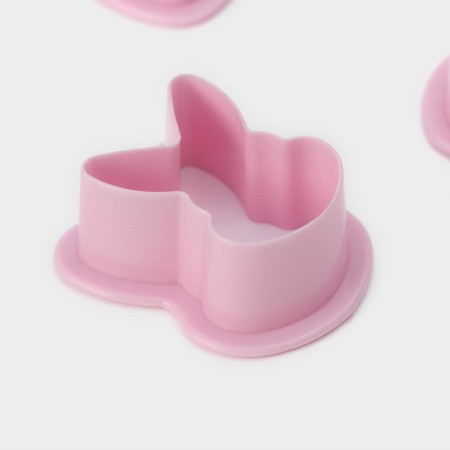 A set of cookies of the "Easter" cookie, 6 items, 8 × 7 × 2 cm, pink color-2