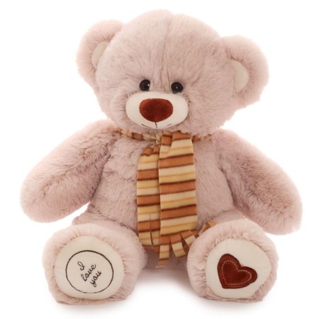 Soft toy "Bear Fred" Latte, 50 cm-5