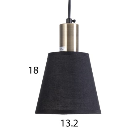 Iris chandelier 1x60W E27 Black 15x15x20 (100) cm-4