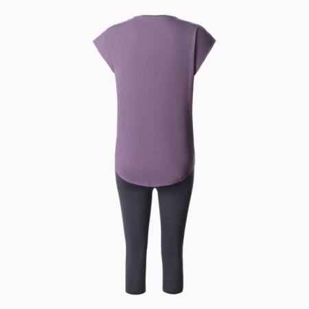 Female set (T -shirt/Bridges), purple/gray color, size 52-10