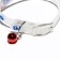 Collar "bow", 28 x 1 cm, Osh 18-24 cm, transparent/blue